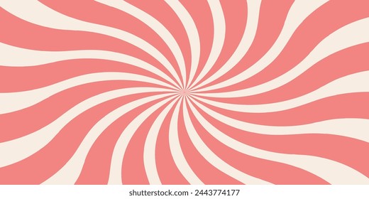 Retro background with rays or stripes in the center. Sunburst or solar burst retro background. Starburst abstract background. Vector illustration