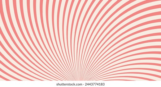 Retro-Hintergrund mit Strahlen oder Streifen in der Mitte. Sonnenausbruch oder Sonnenausbruch Retro Hintergrund. Starburst abstrakter Hintergrund. Vektorgrafik