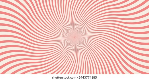 Retro-Hintergrund mit Strahlen oder Streifen in der Mitte. Sonnenausbruch oder Sonnenausbruch Retro Hintergrund. Starburst abstrakter Hintergrund. Vektorgrafik