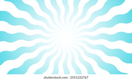 Fundo retrô com raios ou listras no centro. Fundo retrô de explosão solar ou de explosão solar. Fundo abstrato de explosão de estrela. Cor castanha. Ilustração vetorial