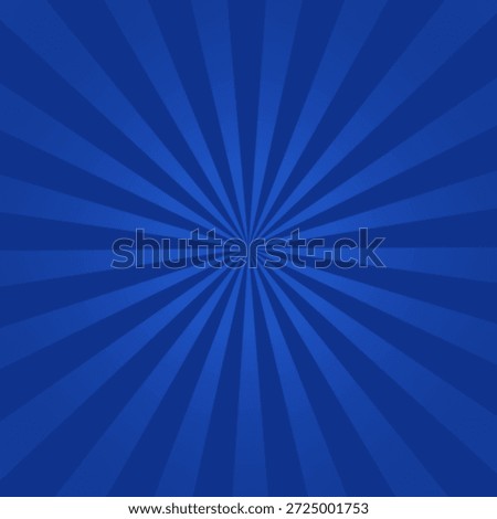 Retro background with rays or stripes in the center. Sunburst or sun burst retro background. Blue colors. Vector illustration