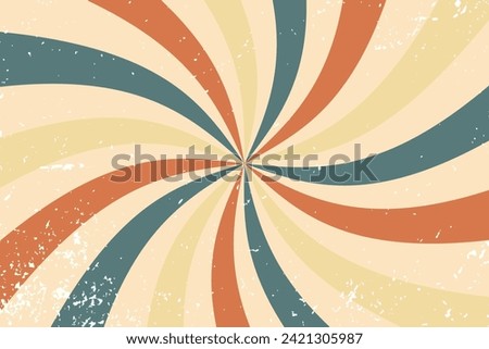 retro background with rays vintage sunburst retro 70's 80's abstract background