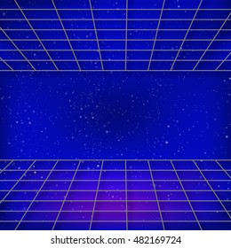 retro background Sci-Fi