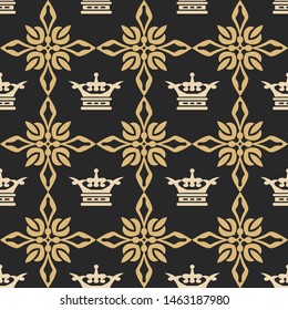 Retro background, seamless pattern. Vector graphics