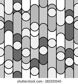 Retro background. Seamless pattern. Vector.