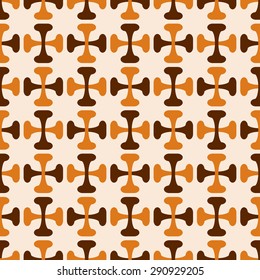 Retro background. Seamless pattern. Vector.