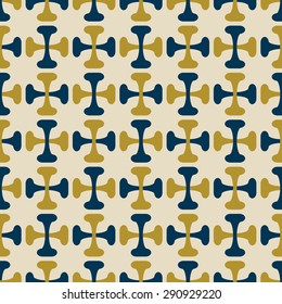 Retro background. Seamless pattern. Vector.