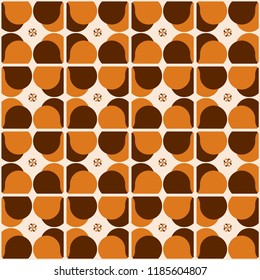 Retro background. Seamless pattern.Vector.
