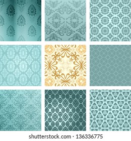 Retro background set