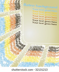 Retro background with space for your text