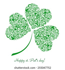 Retro background for St. Patrick's Days with place for your text. Vector Illustration