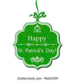 Retro background for St. Patrick's Days with place for your text. Vector Illustration