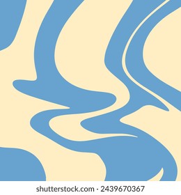Retro background style groovy, vector illustration.