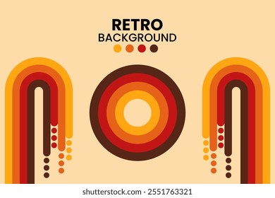 retro background style vintage template vector
