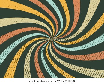 Retro background of a swirl of color with grudge texture. EPS10