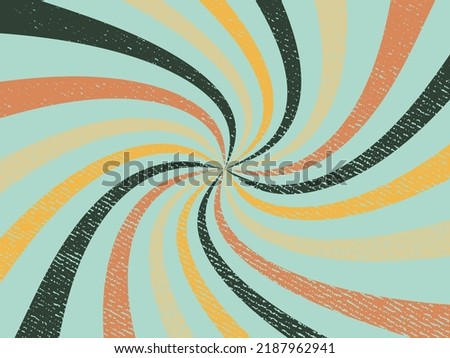 Retro background of a swirl of color with grudge texture. EPS10