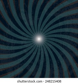 Retro background with swirling rays