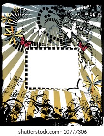 retro background for text