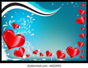 Retro Background for Valentine's Day