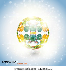 Retro background. Vector.