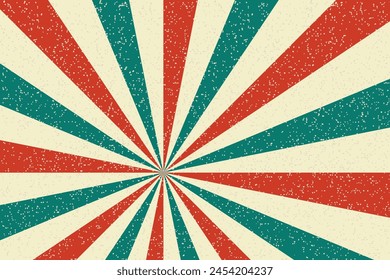 Retro background vector, retro background design with rays,sunlight pattern,poster,circus placard