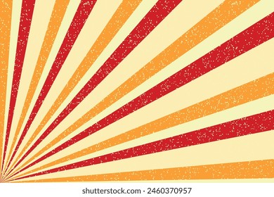Retro background vector, retro background design with rays,sunlight pattern,poster,circus placard