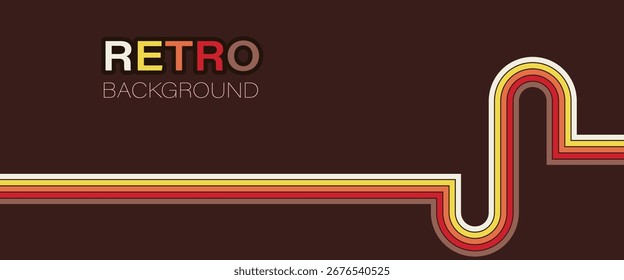 Retro background vector design, vintage abstract wallpaper, colorful old style geometric pattern, decorative textured backdrop for graphic design and poster templates