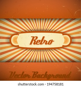 Retro background. Vector texture looks like old items.