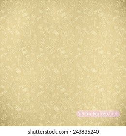  retro background, vector wallpaper, vintage paper texture