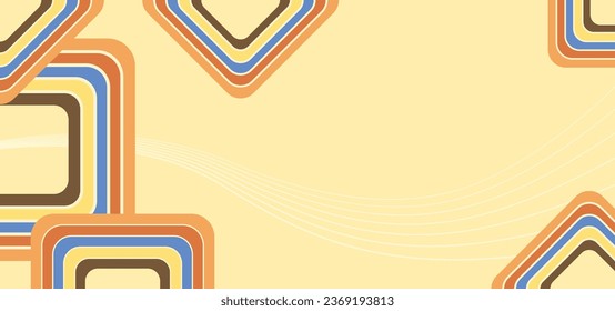 Retro background with vintage colorful stripes, great to use as background, banner and wallpaper. Editable vector