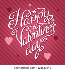 Retro background of vintage design with hearts.