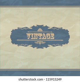 Retro background with vintage frame and place for you text. EPS 10