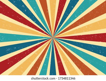 retro background. vintage. sun paintbrush.