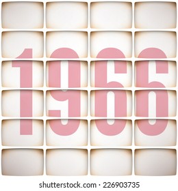 Retro background,  year 1966