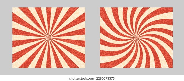 Fondo retro con rayas, diseño abstracto de patrones de rayos solares. Vector de fondo de verano