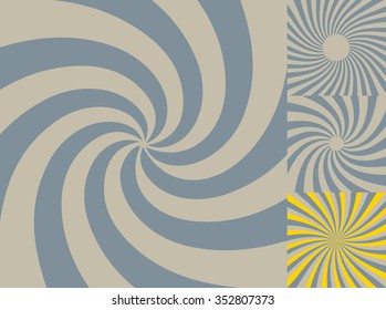 Retro backgrounds set. Vintage patterns.