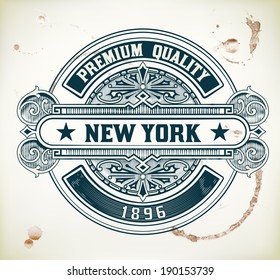Retro badge