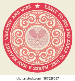 Retro badge