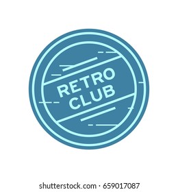 Retro badge graphic logo emblem design