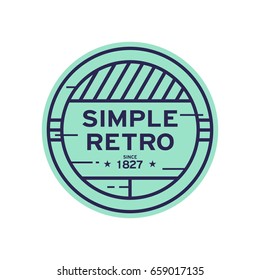 Retro Badge Graphic Logo Emblem Design