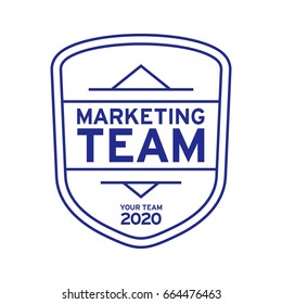 Retro badge graphic logo emblem design
