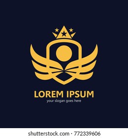 Retro badge graphic logo emblem design