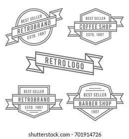 Retro badge logo design