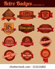 Retro Badges - combined