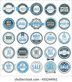 Retro badges and labels collection