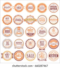 Retro badges and labels collection