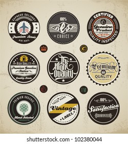 Retro Badges and Labels set.