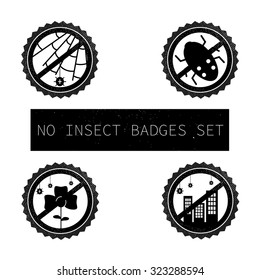 Retro badges. No insect.