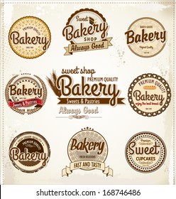 Retro Bakery Badges And Labels