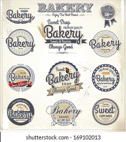 Retro Bakery Badges And Labels